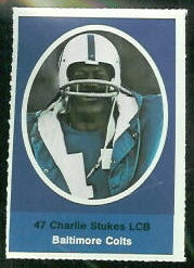 1972 Sunoco Stamps      043      Charlie Stukes
